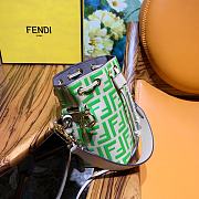 Fendi FF Mon Tresor Light Green Calfskin Leather 8066 - 3