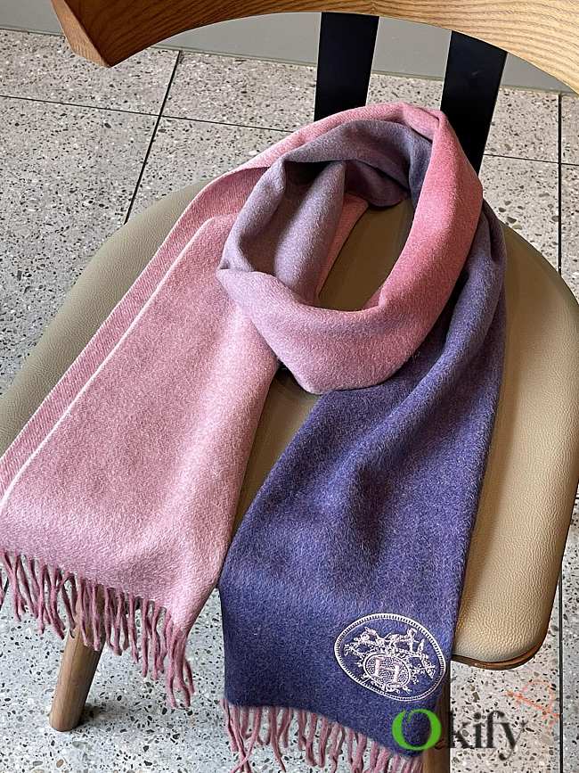 Hermes scarf multi-color gradient 8000 - 1