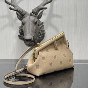 Fendi Small 26 First Flannel Beige 8BP129  - 3