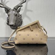 Fendi Small 26 First Flannel Beige 8BP129  - 1