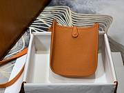 Hermes Mini Evelyne Orange 18cm  - 3