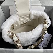 Chanel Shearling Lambskin White 18 Bucket Bag  - 3