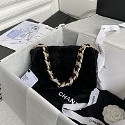 Chanel Shearing Lambskin Black 21.5 Flapbag AS2240 - 2