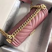 Chanel Le Boy 25 Nude Pink Caviar Gold Buckle 67086 - 6