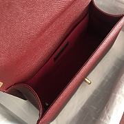 Chanel Le Boy 25 Wine Red Caviar Gold Buckle 67086 - 5