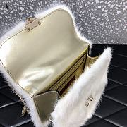 Valentino Mink Fur Mini 21 Shoulder Bag White  - 3