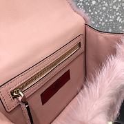 Valentino Mink Fur Mini 21 Shoulder Bag Pink - 3