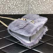 Valentino Mink Fur Mini 21 Shoulder Bag Purple - 5