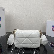Prada Shoulder Bag 21 White 1BD292 - 3