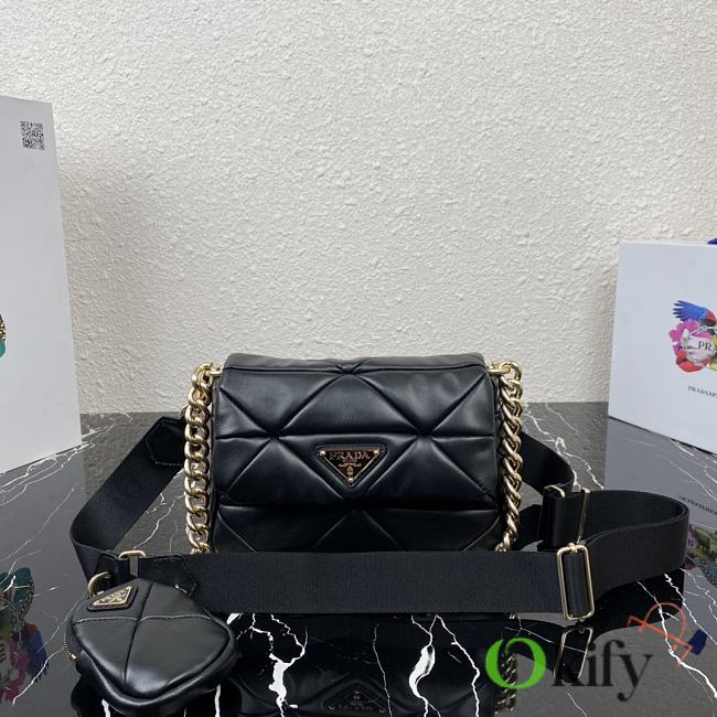 Prada Shoulder Bag 21 Black 1BD292 - 1