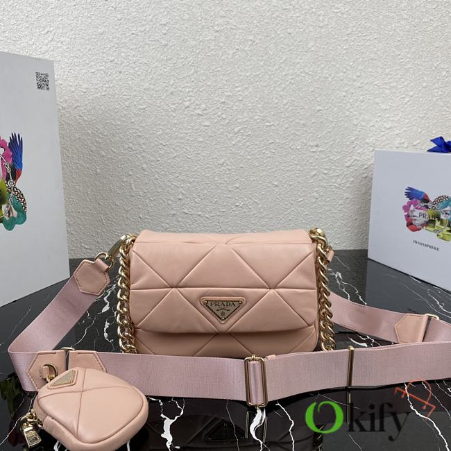 Prada Shoulder Bag 21 Peach 1BD292 - 1