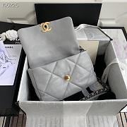 Chanel 19 Handbag Soft Lambskin 26 Medium Gray AS1160 - 3
