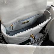 Chanel 19 Handbag Soft Lambskin 26 Medium Gray AS1160 - 6