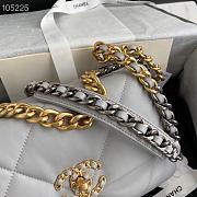 Chanel 19 Handbag Soft Lambskin 26 Medium Gray AS1160 - 4
