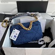 Chanel 19 Handbag 26 Medium Denim  - 2