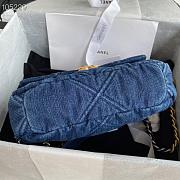 Chanel 19 Handbag 26 Medium Denim  - 6