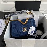 Chanel 19 Handbag 26 Medium Denim  - 1