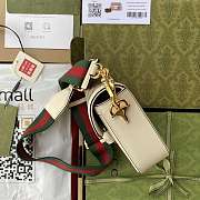 Gucci Mini Horsebit Ophidia Canvas White 20.5 Shoulder Bag 602204 - 2