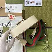 Gucci Mini Horsebit Ophidia Canvas White 20.5 Shoulder Bag 602204 - 4