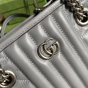 Gucci GG Marmont Handbag 26.5 Gray 681483 - 3