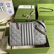 Gucci GG Marmont Handbag 26.5 Gray 681483 - 2