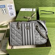 Gucci GG Marmont Handbag 26.5 Gray 681483 - 1
