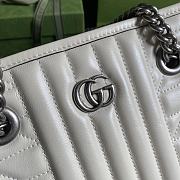 Gucci GG Marmont Handbag 26.5 White 681483 - 3