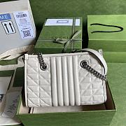 Gucci GG Marmont Handbag 26.5 White 681483 - 6