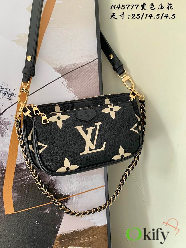 LV POCHETTE ACCESSOIRES Bicolor Monogram Empreinte Leather M58520 - 1