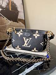 LV POCHETTE ACCESSOIRES Bicolor Monogram Empreinte Leather M58520 - 4