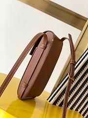 YSL Phone Holder 18 Brown Leather 667718  - 5
