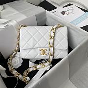 Chanel Flapbag 20 White 2022SS - 1