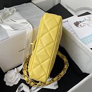 Chanel Flapbag 20 Yellow 2022SS - 5