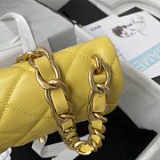 Chanel Flapbag 20 Yellow 2022SS - 4