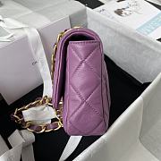 Chanel Flapbag 20 Purple 2022SS - 6