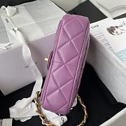 Chanel Flapbag 20 Purple 2022SS - 5