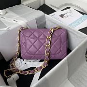 Chanel Flapbag 20 Purple 2022SS - 3