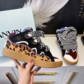 Lanvin Leather Curb Sneakers 8276