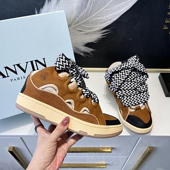 Lanvin Leather Curb Sneakers 8279