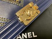 Chanel LeBoy Bag 25 Navy Blue 67086 - 5