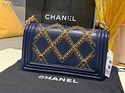 Chanel LeBoy Bag 25 Navy Blue 67086 - 2