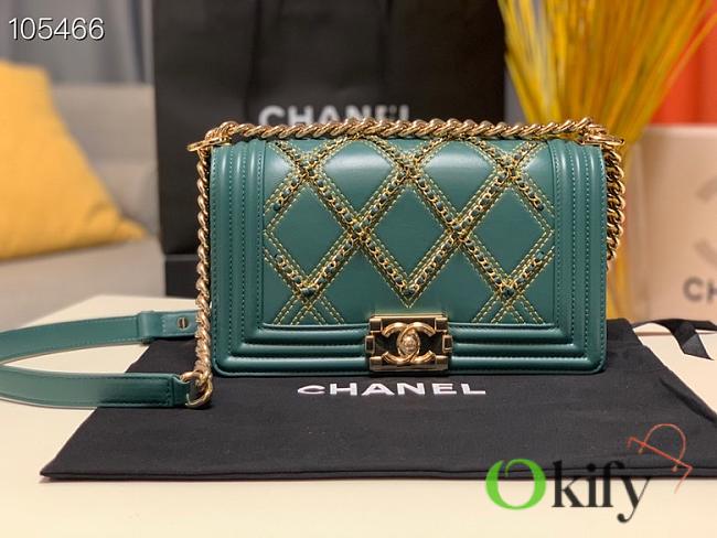 Chanel LeBoy Bag 25 Blue Teal 67086 - 1