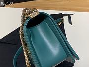 Chanel LeBoy Bag 25 Blue Teal 67086 - 6