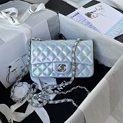 Chanel Classic Flapbag 20 Lambskin Iridescent Blue A01112 - 1