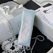 Chanel Classic Flapbag 20 Lambskin Iridescent Blue A01112 - 4