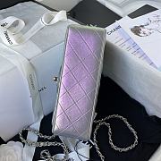 Chanel Classic Flapbag 20 Lambskin Iridescent Purple A01112 - 5