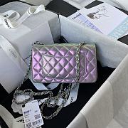 Chanel Classic Flapbag 20 Lambskin Iridescent Purple A01112 - 4