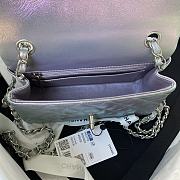 Chanel Classic Flapbag 20 Lambskin Iridescent Purple A01112 - 3