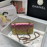 Chanel Classic Flapbag 20 Lambskin Iridescent Pink A01112 - 5