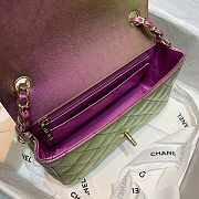 Chanel Classic Flapbag 20 Lambskin Iridescent Pink A01112 - 6